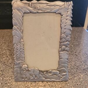 Silver Bear-Themed Picture Frame (New In Box)
